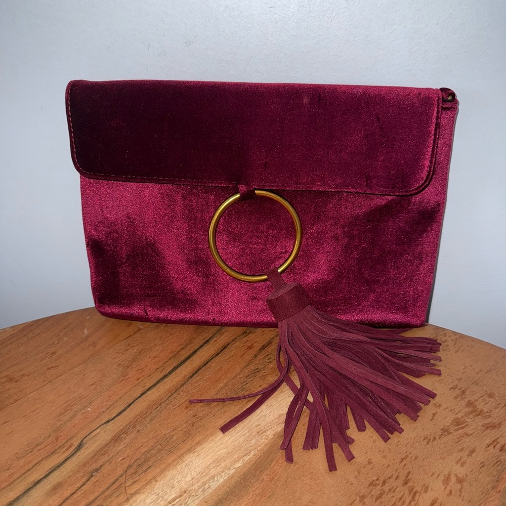 Velvet clutch 💼